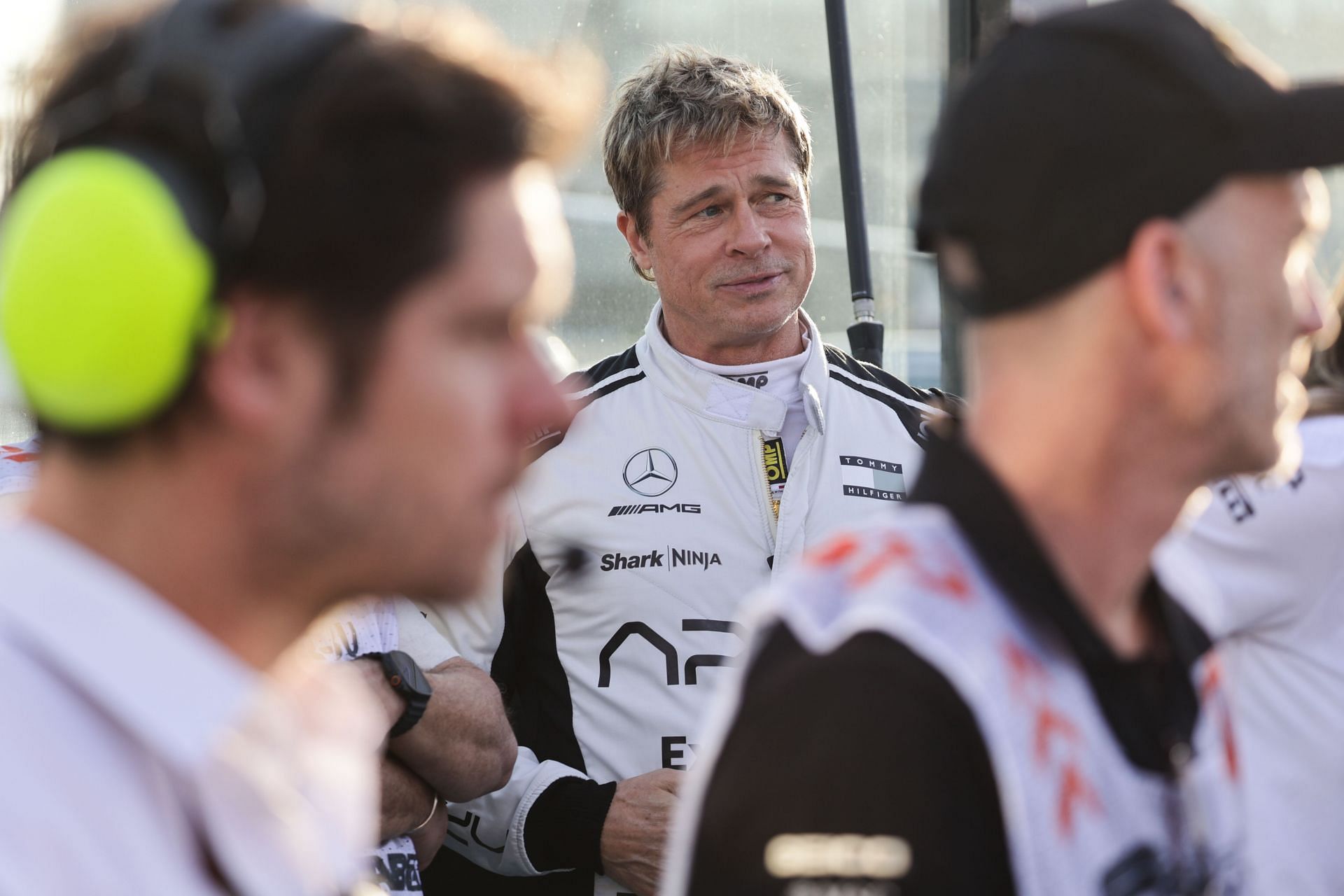 Brad Pitt at the F1 Abu Dhabi Grand Prix 2024 - Source: Getty